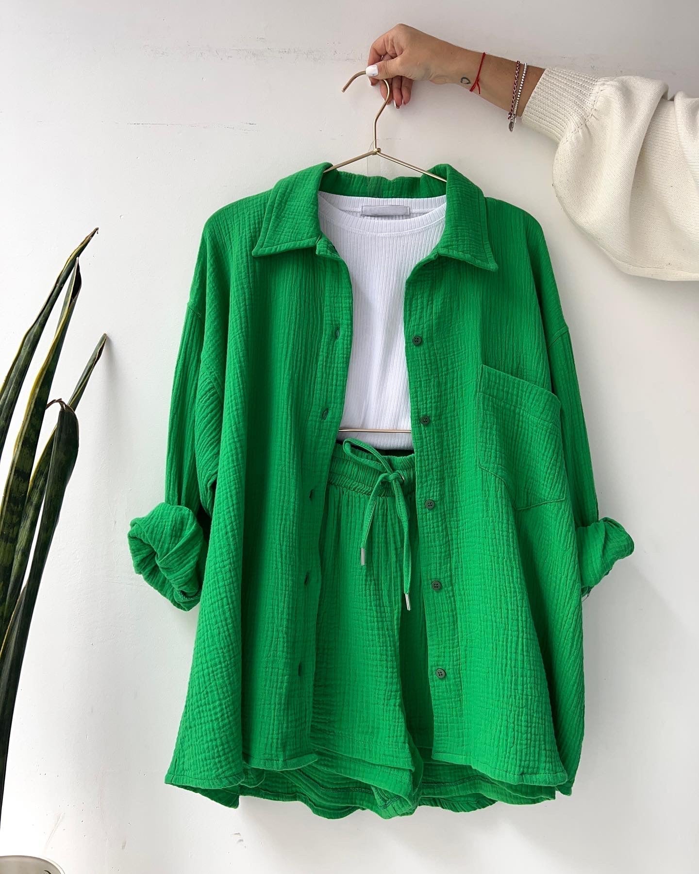 Men's Casual Shirt and Shorts Outfit for Comfortable Summer Wear