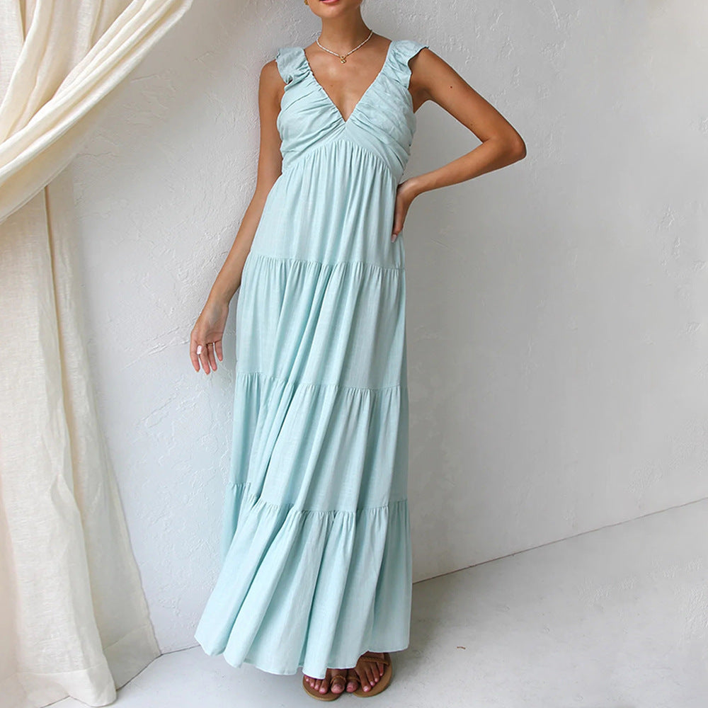 Isabella Ruffled Long Summer Dress for Women