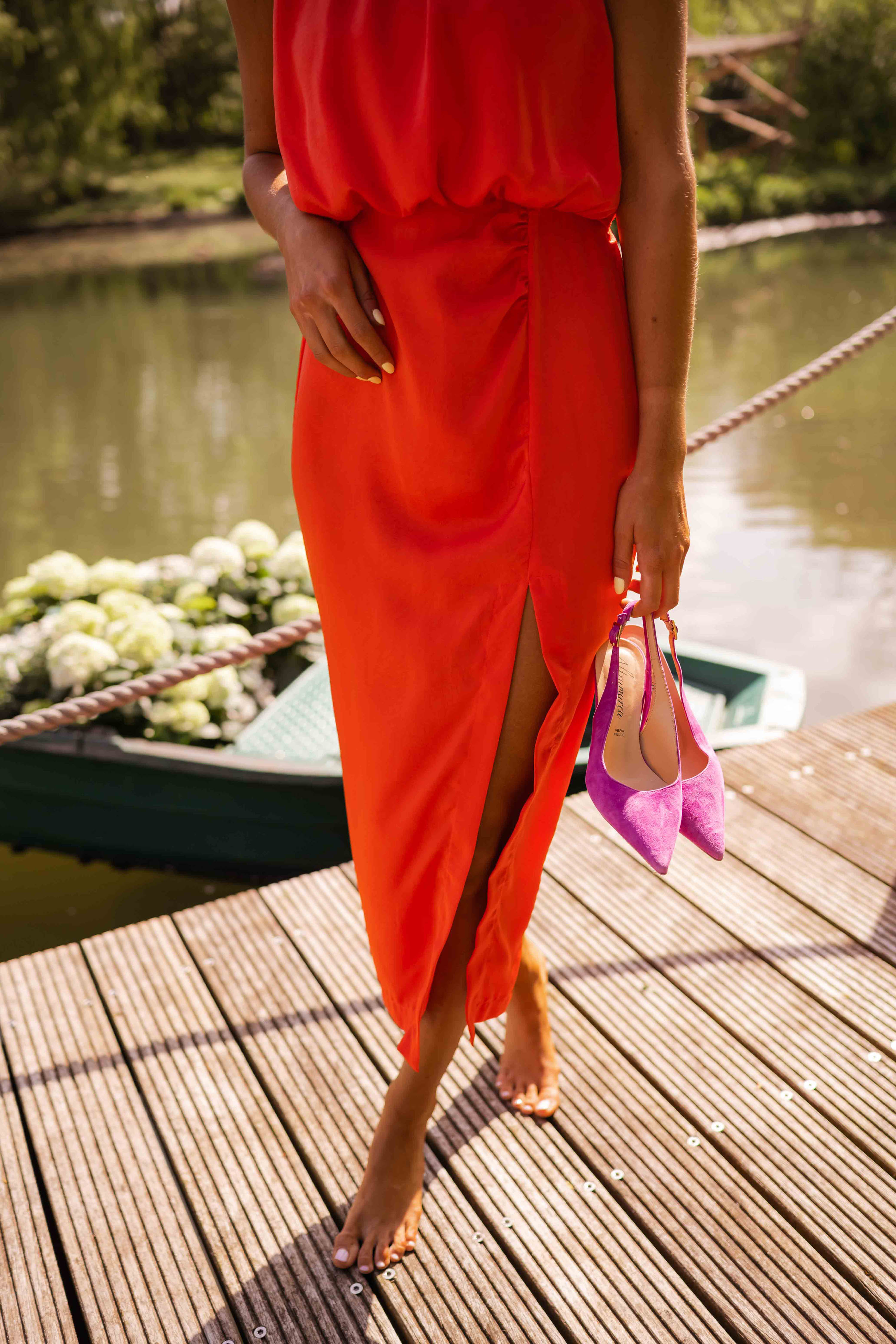 Leonie Summer Midi Dress - Lightweight & Stylish Design