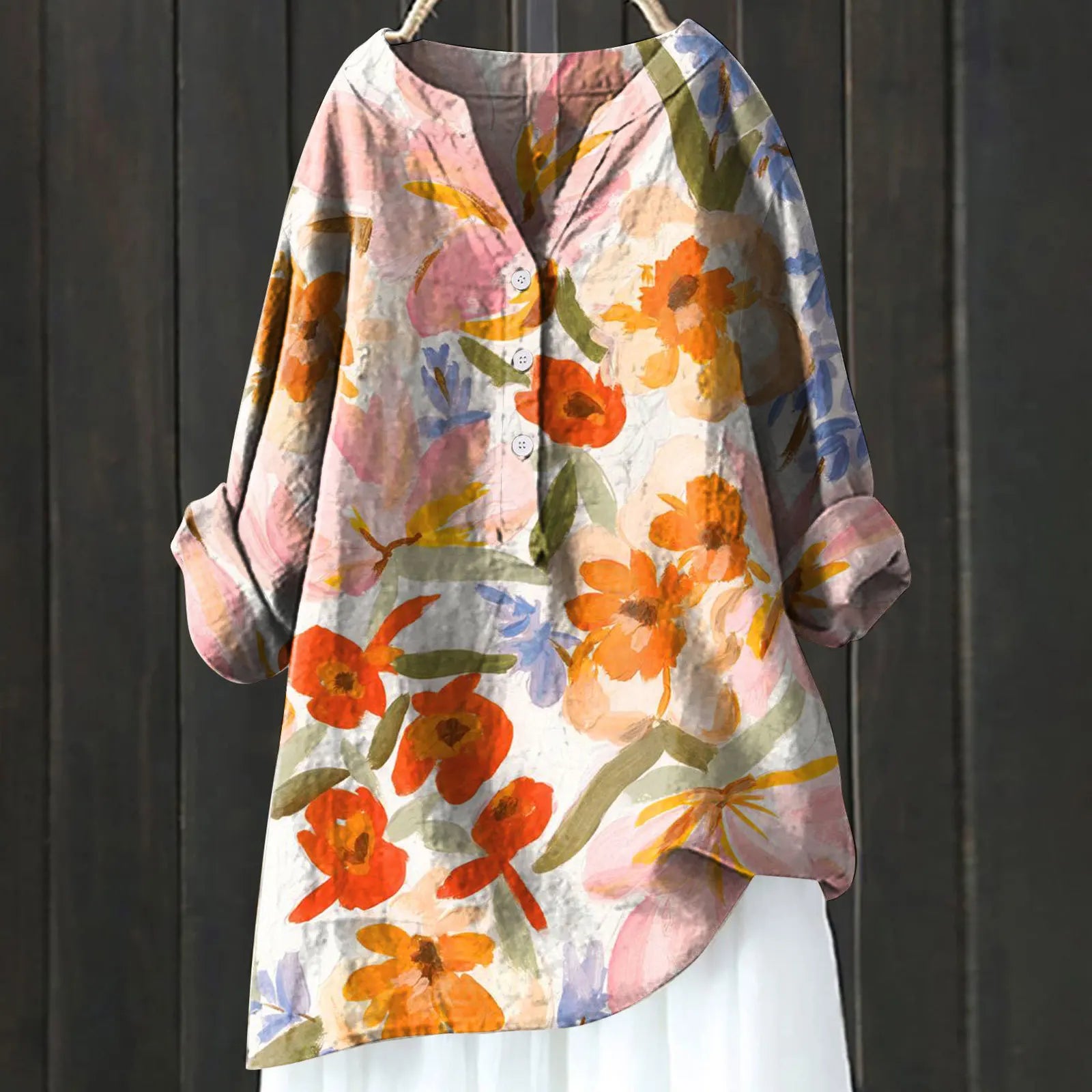 Floral Print Casual Blouse for Everyday Wear