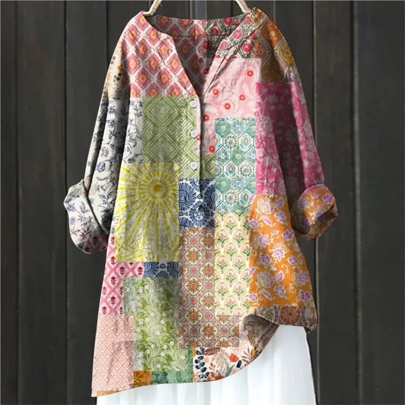 Floral Print Casual Blouse for Everyday Wear