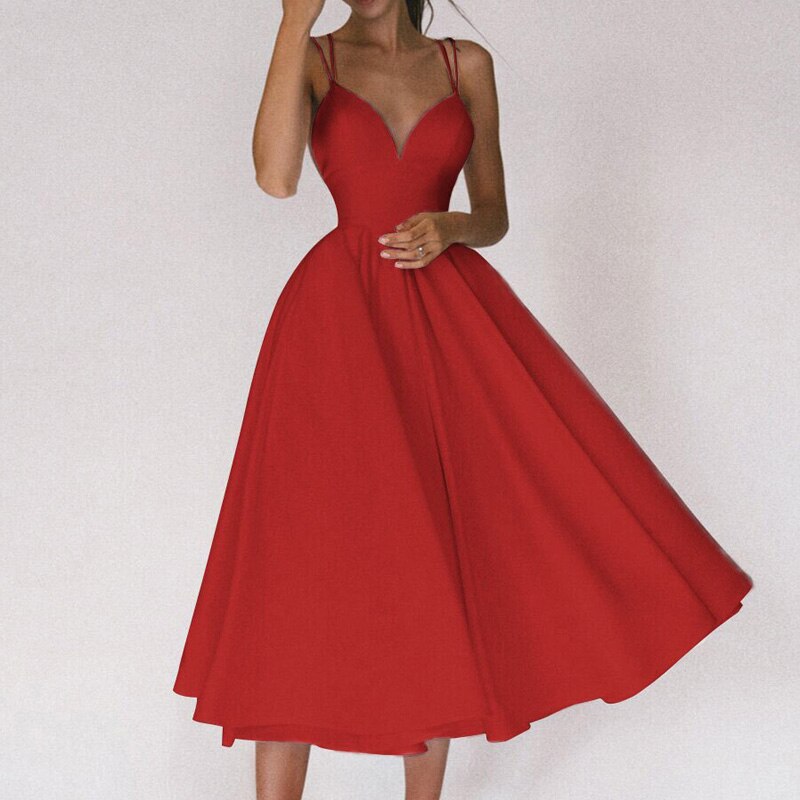 V-Neck Fluid Dress for Effortless Style and Comfort