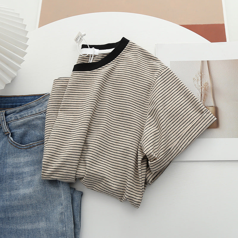 Striped T-Shirt with Comfortable Fit and Stylish Design
