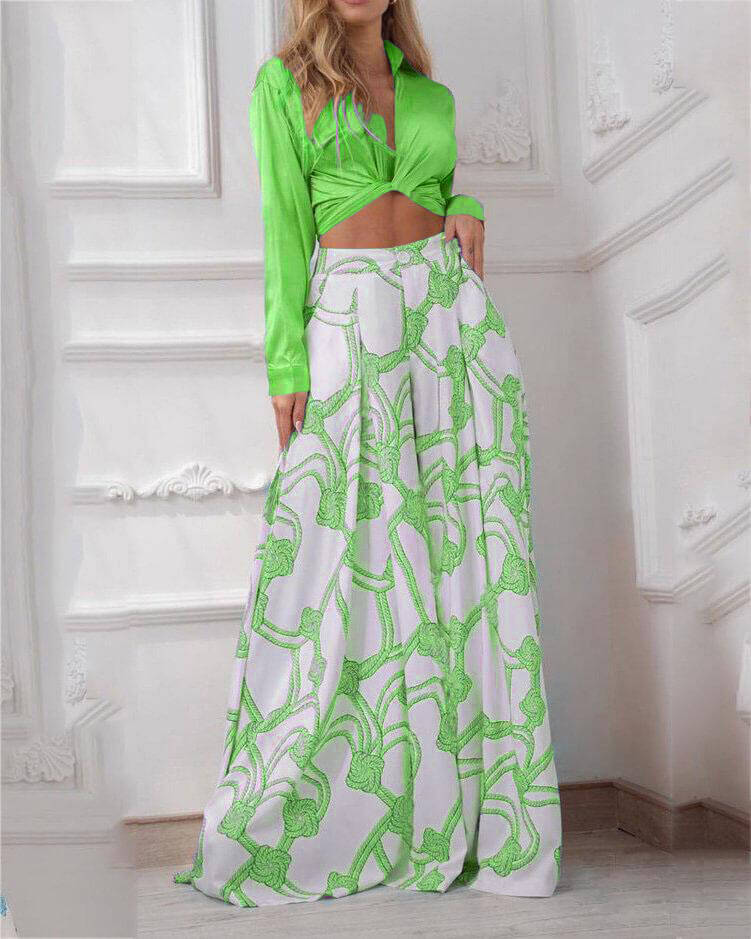 Croatia Outfit: Stylish Top and Trousers Set for Any Occasion
