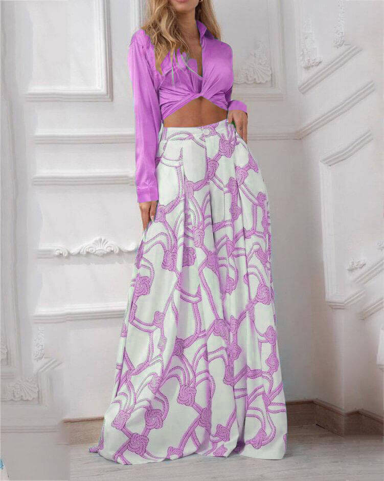 Croatia Outfit: Stylish Top and Trousers Set for Any Occasion