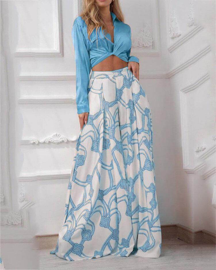 Croatia Outfit: Stylish Top and Trousers Set for Any Occasion