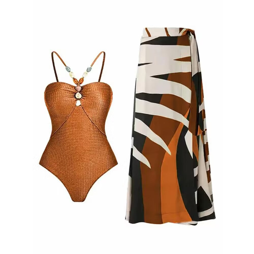 Women’s Swimsuit with Matching Cover-Up Set