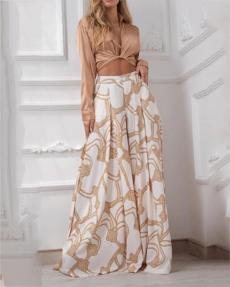 Croatia Outfit: Stylish Top and Trousers Set for Any Occasion
