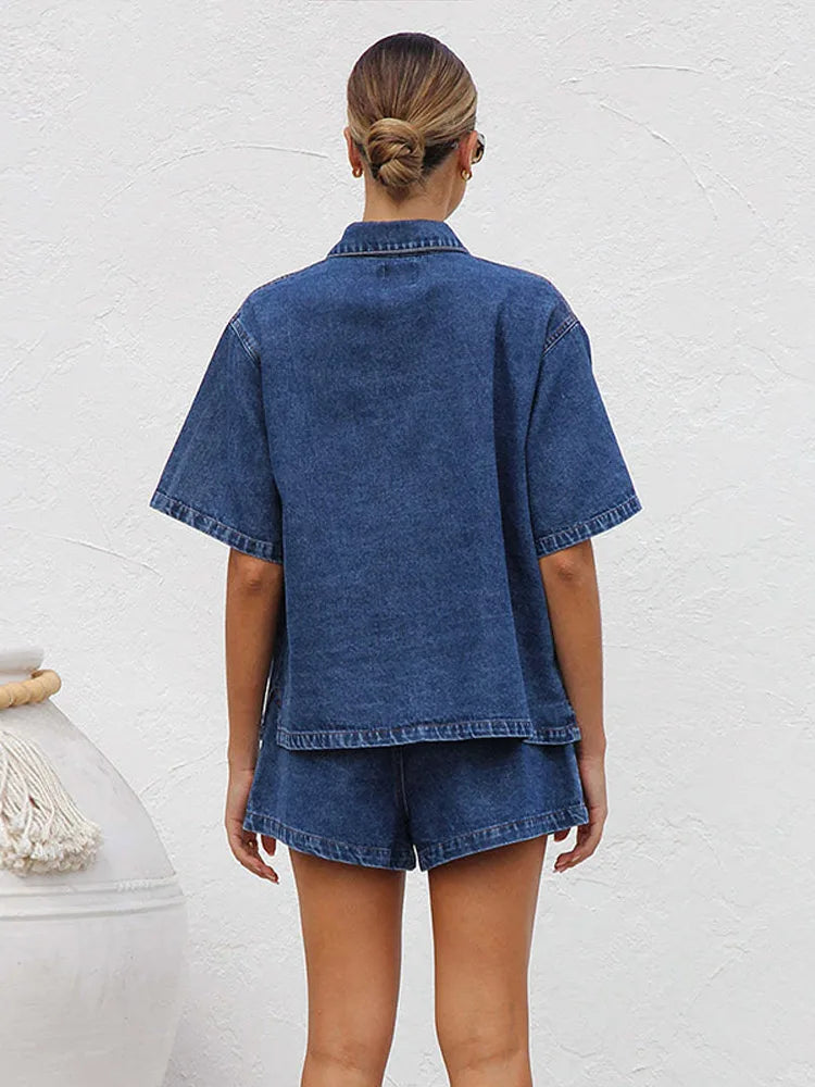 Denim 2-Piece Outfit for Stylish Casual Wear