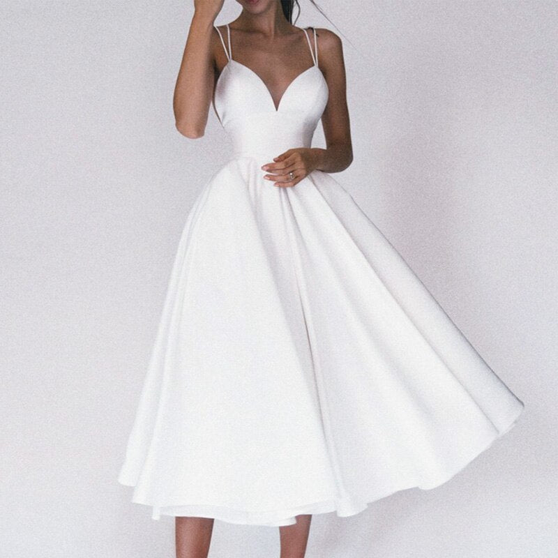 V-Neck Fluid Dress for Effortless Style and Comfort