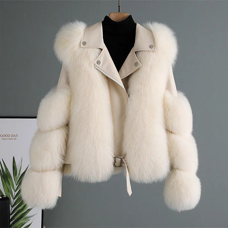 Arctic Leather Jacket with Fur Trim for Ultimate Warmth and Style