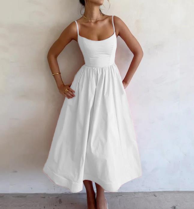 Girls' Elegant Princess Dress with Sparkling Details and Flare Skirt
