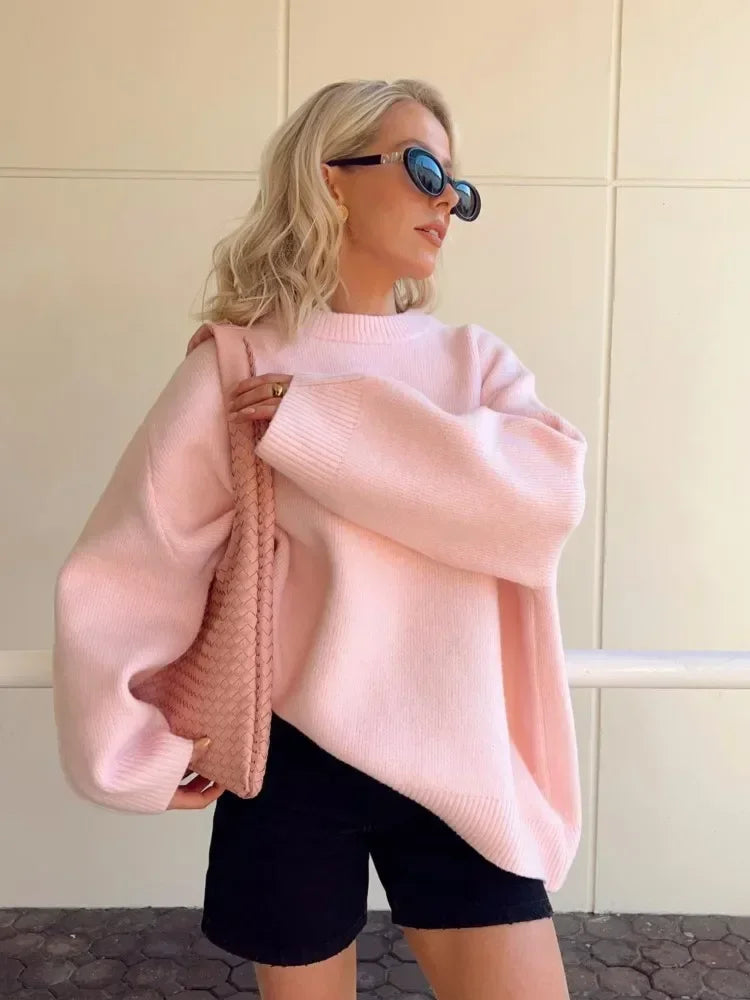Pink Lightweight Sweater – Soft, Comfortable Knit