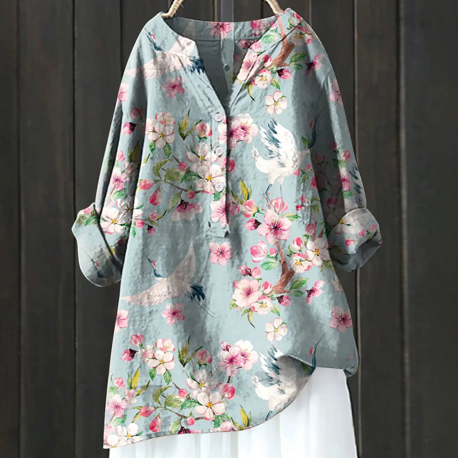 Floral Print Casual Blouse for Everyday Wear