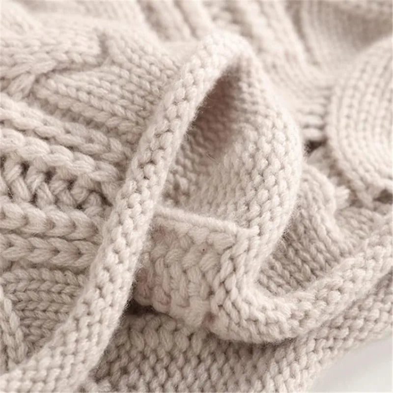 Cozy Knit Sweater for Women Classic Cable Pullover