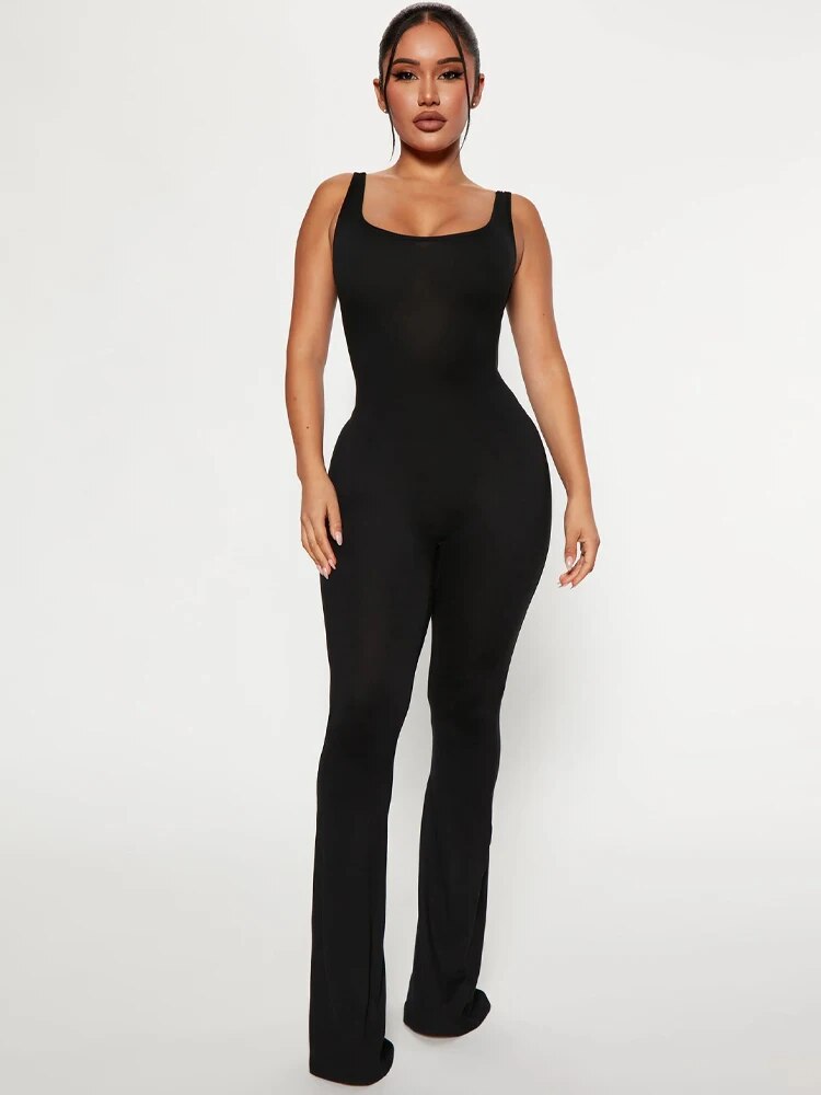 Seamless Jumpsuit with Versatile Design and Comfortable Fit
