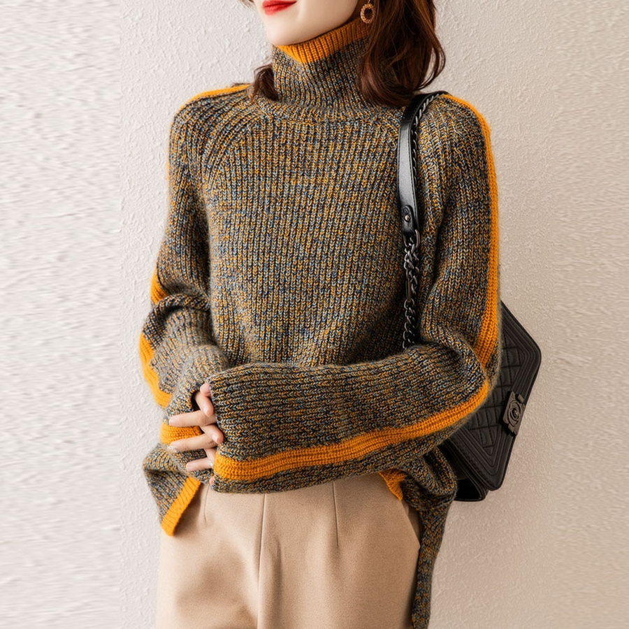 High Neck Mesh Jumper for Stylish Layering and Comfort