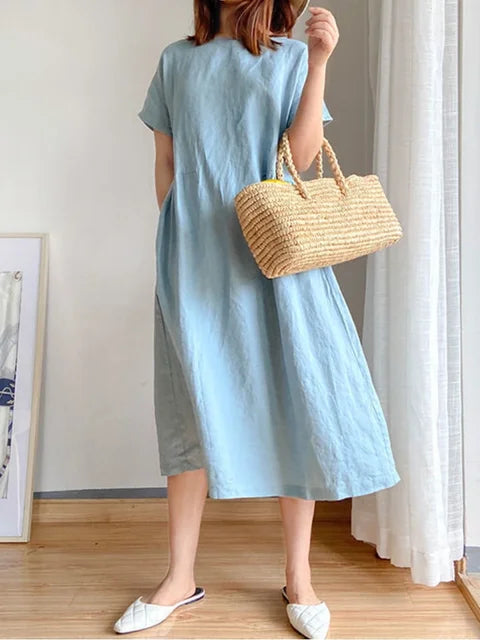 Lightweight Midi Dress for Effortless Style and Comfort