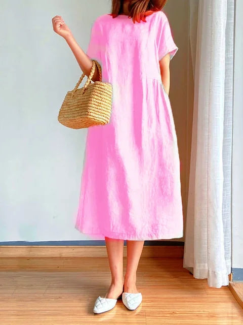 Lightweight Midi Dress for Effortless Style and Comfort