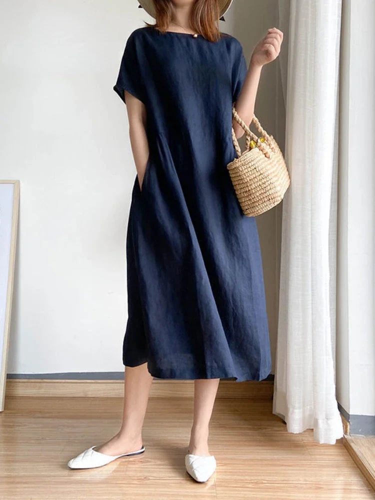 Lightweight Midi Dress for Effortless Style and Comfort
