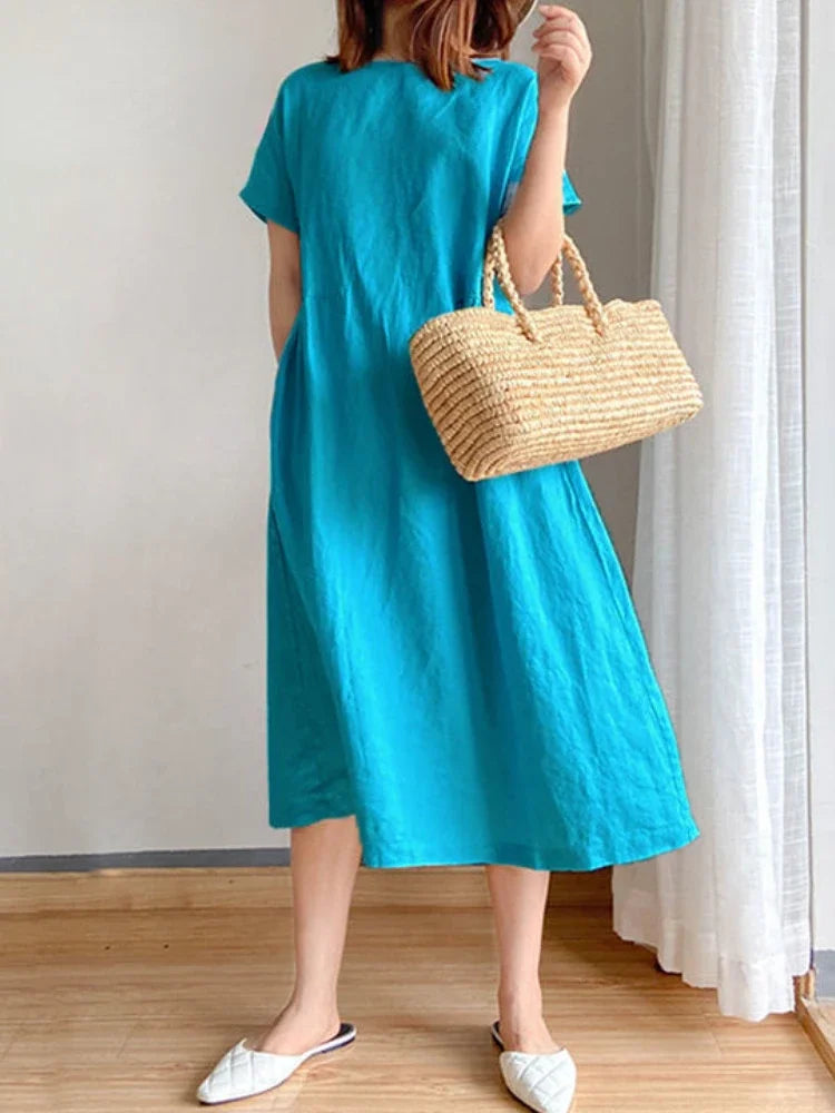 Lightweight Midi Dress for Effortless Style and Comfort