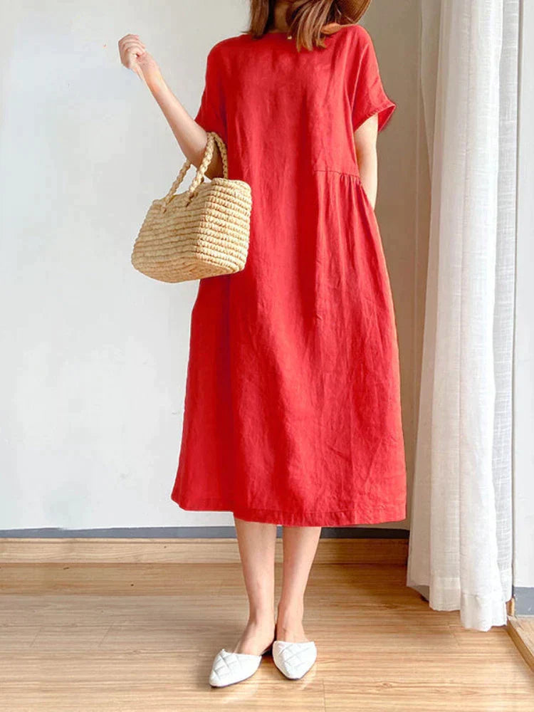 Lightweight Midi Dress for Effortless Style and Comfort