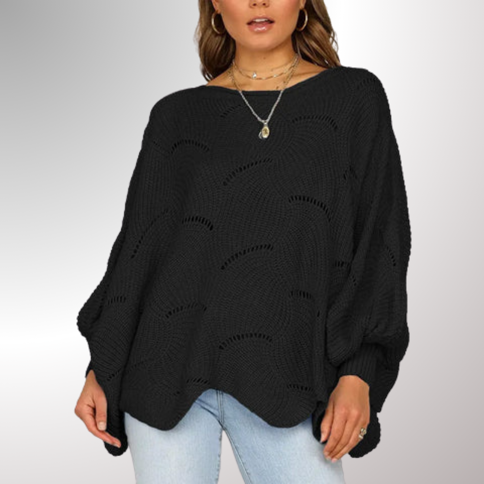 Loose Fit Chic Líria Jersey Top for Effortless Style