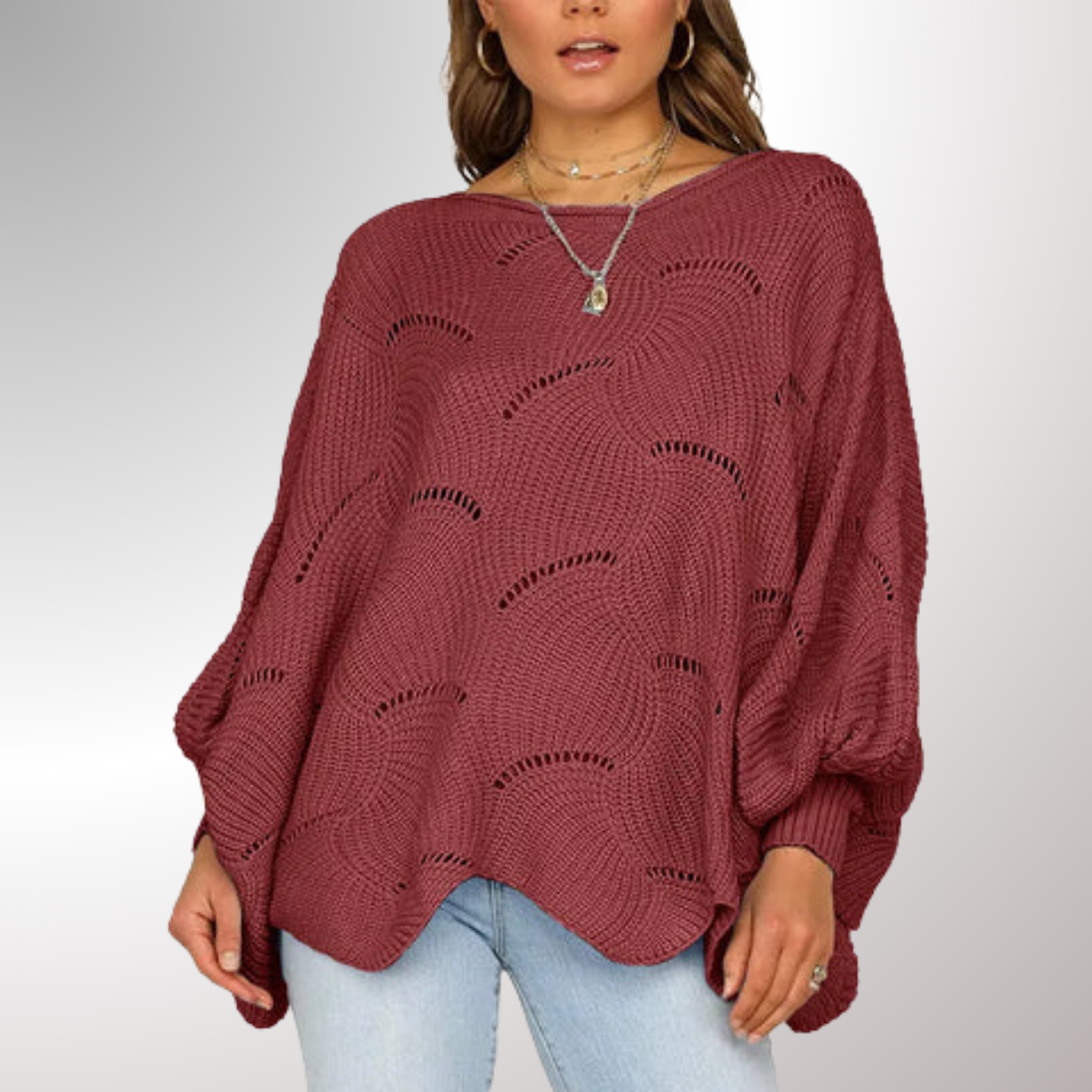 Loose Fit Chic Líria Jersey Top for Effortless Style