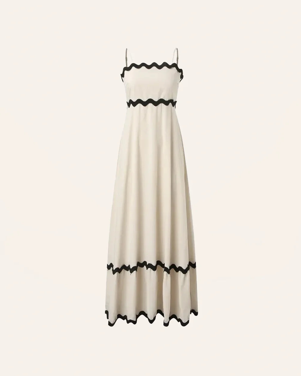 Elegant Contrast Long Capri Dress for Stylish Summer Wear