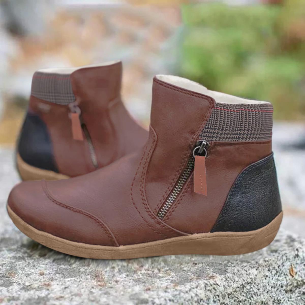 Premium Waterproof Leather Boots with Slip-Resistant Sole