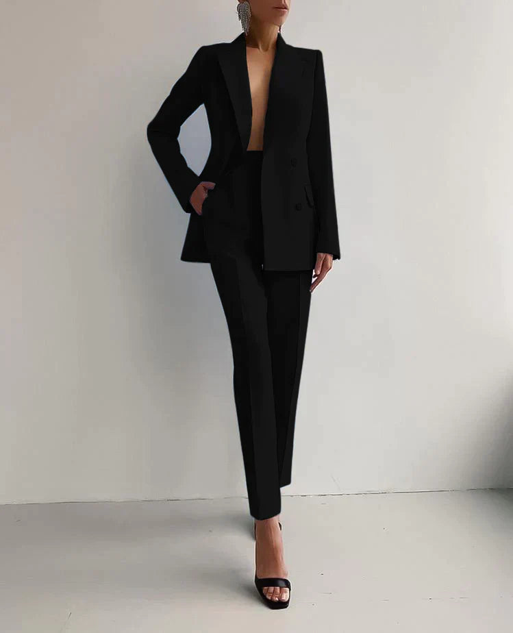 Women's Stylish Blazer and Trousers Set