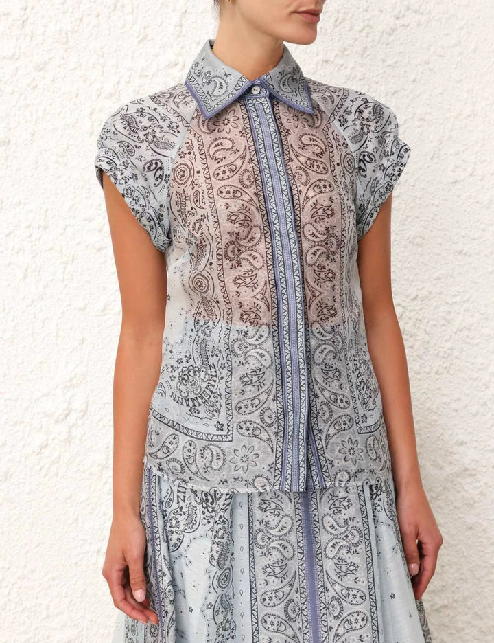 Printed Blouse and Skirt Set for Stylish Outfits