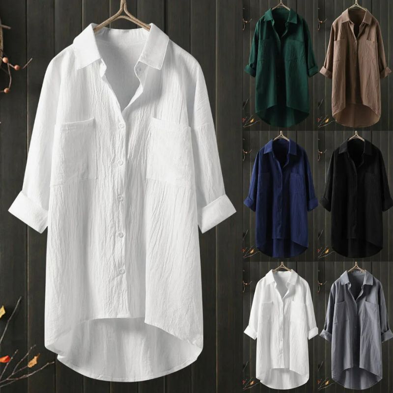 Angelina Long Cut Casual Shirt for Effortless Style