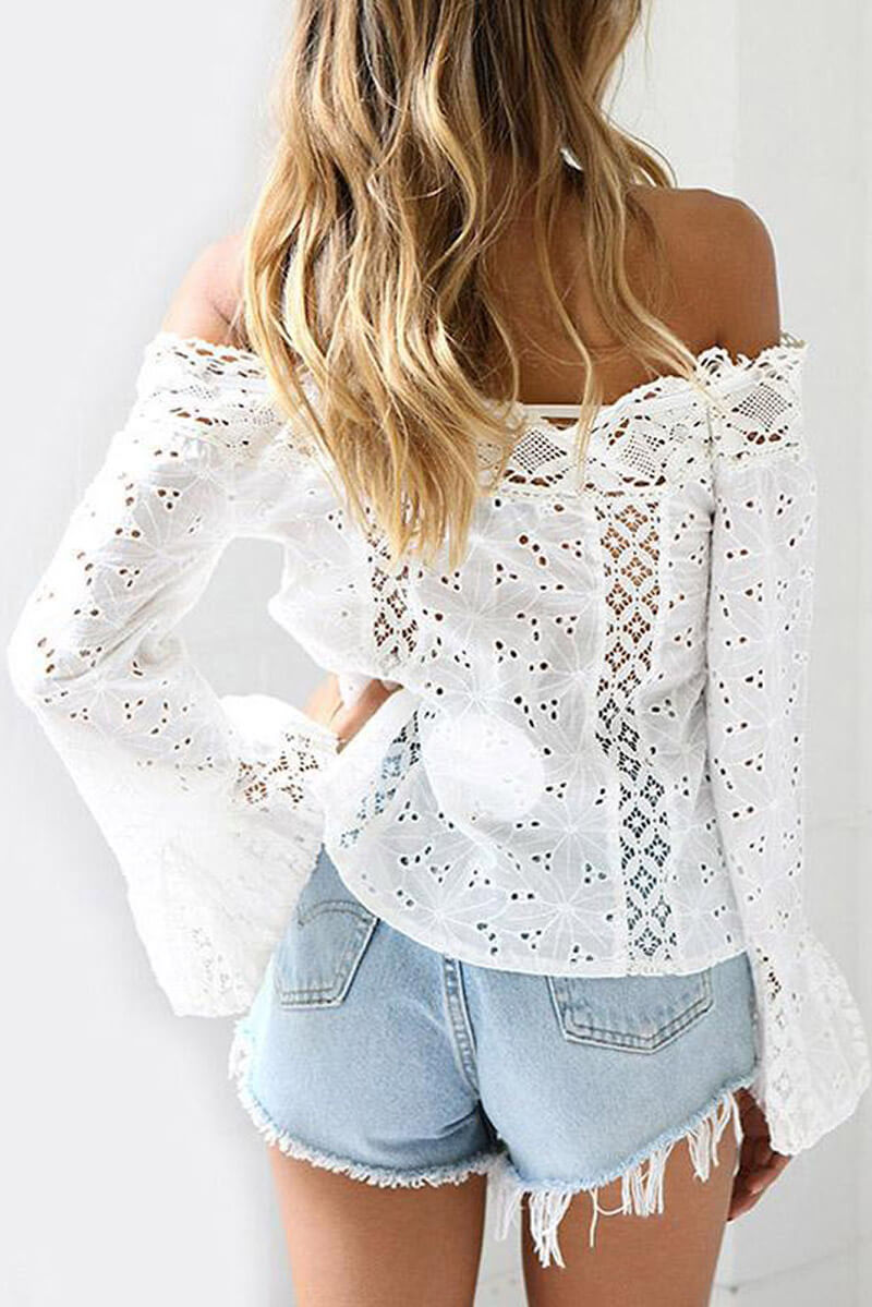 Off-the-Shoulder Lace Top for Elegant Style and Comfort