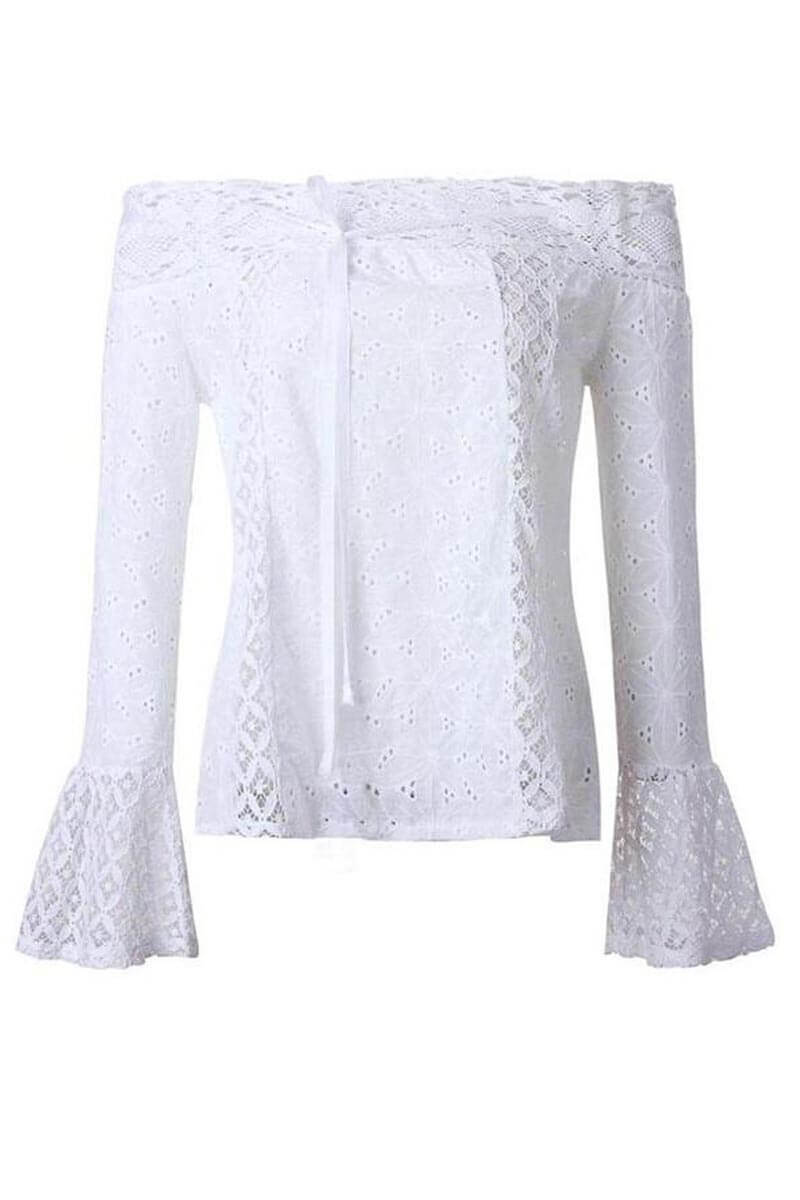 Off-the-Shoulder Lace Top for Elegant Style and Comfort