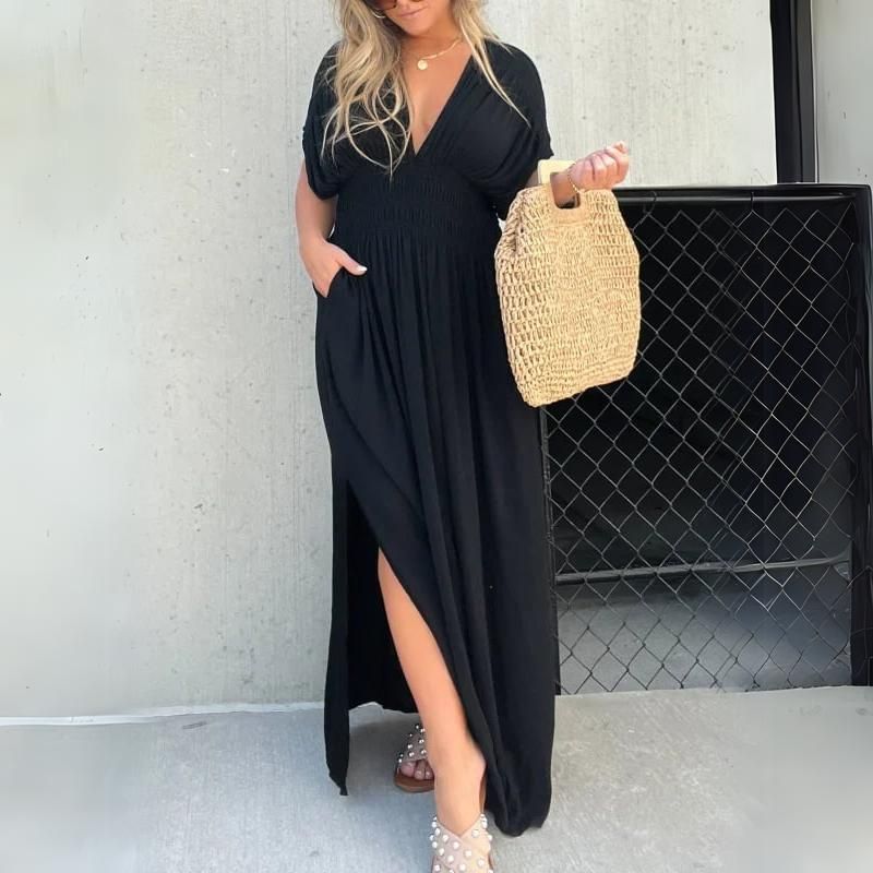 Elegant Long Dahlia Dress for Special Occasions