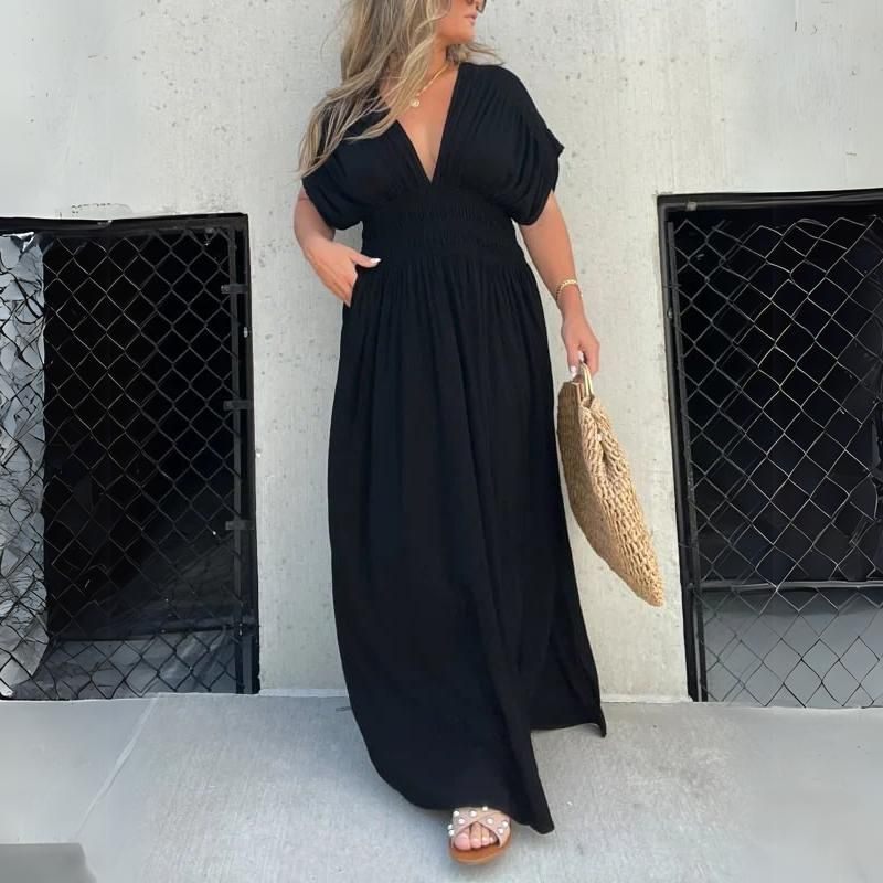 Elegant Long Dahlia Dress for Special Occasions