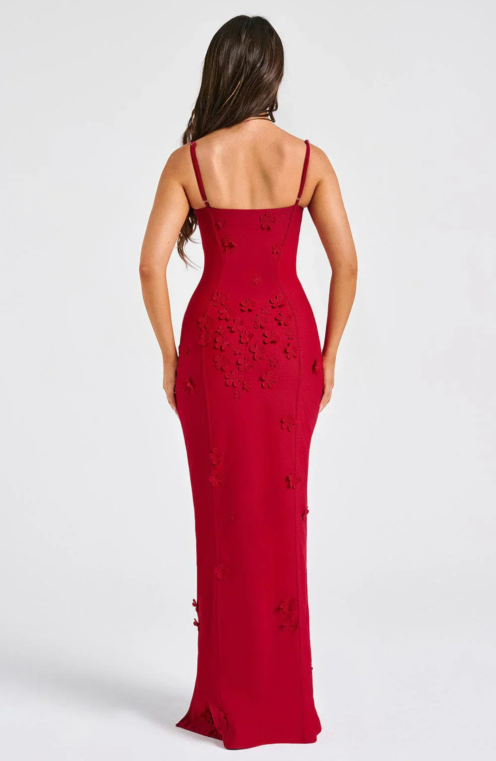Floral Appliqué Maxi Dress for Women - Elegant and Stylish Design