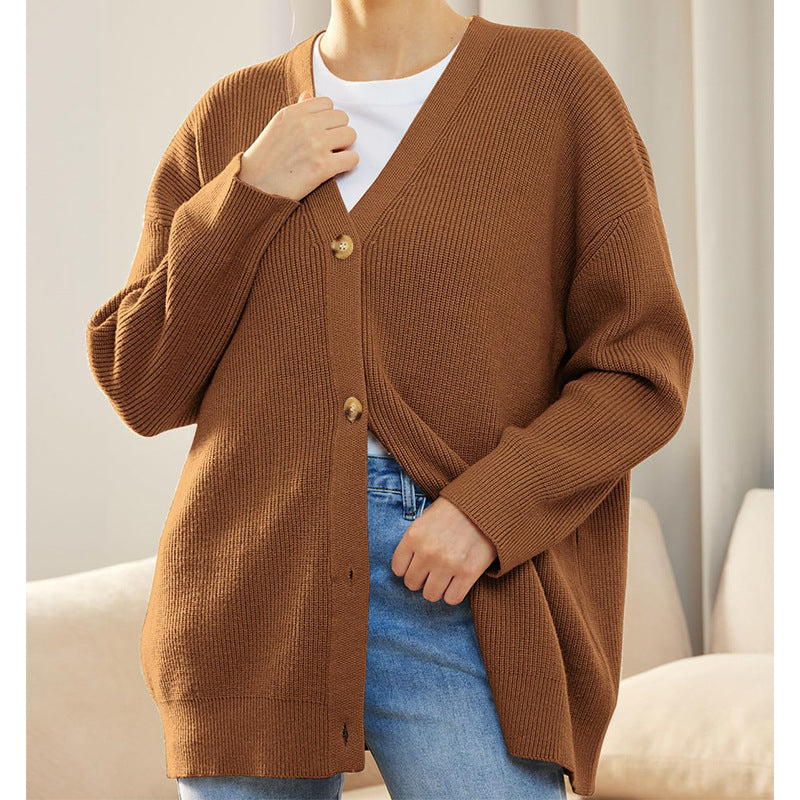 Buttoned Knit Cardigan for Stylish Layering and Comfort