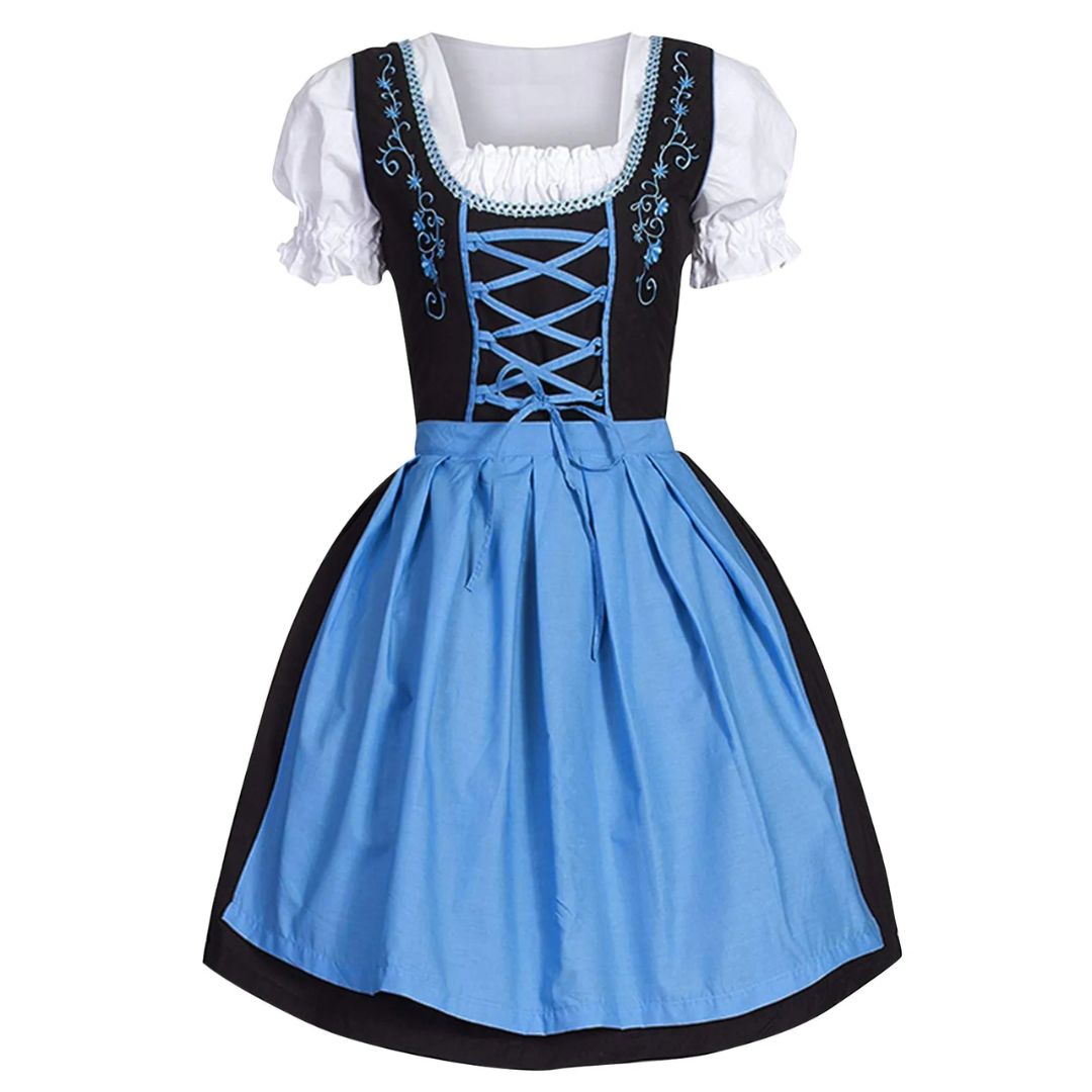 Women's Bavarian Dirndl Dress for Oktoberfest