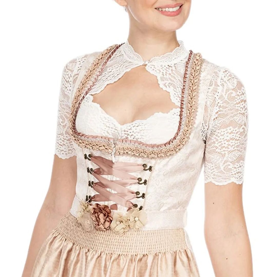 Women's Lace Dirndl Blouse for Oktoberfest