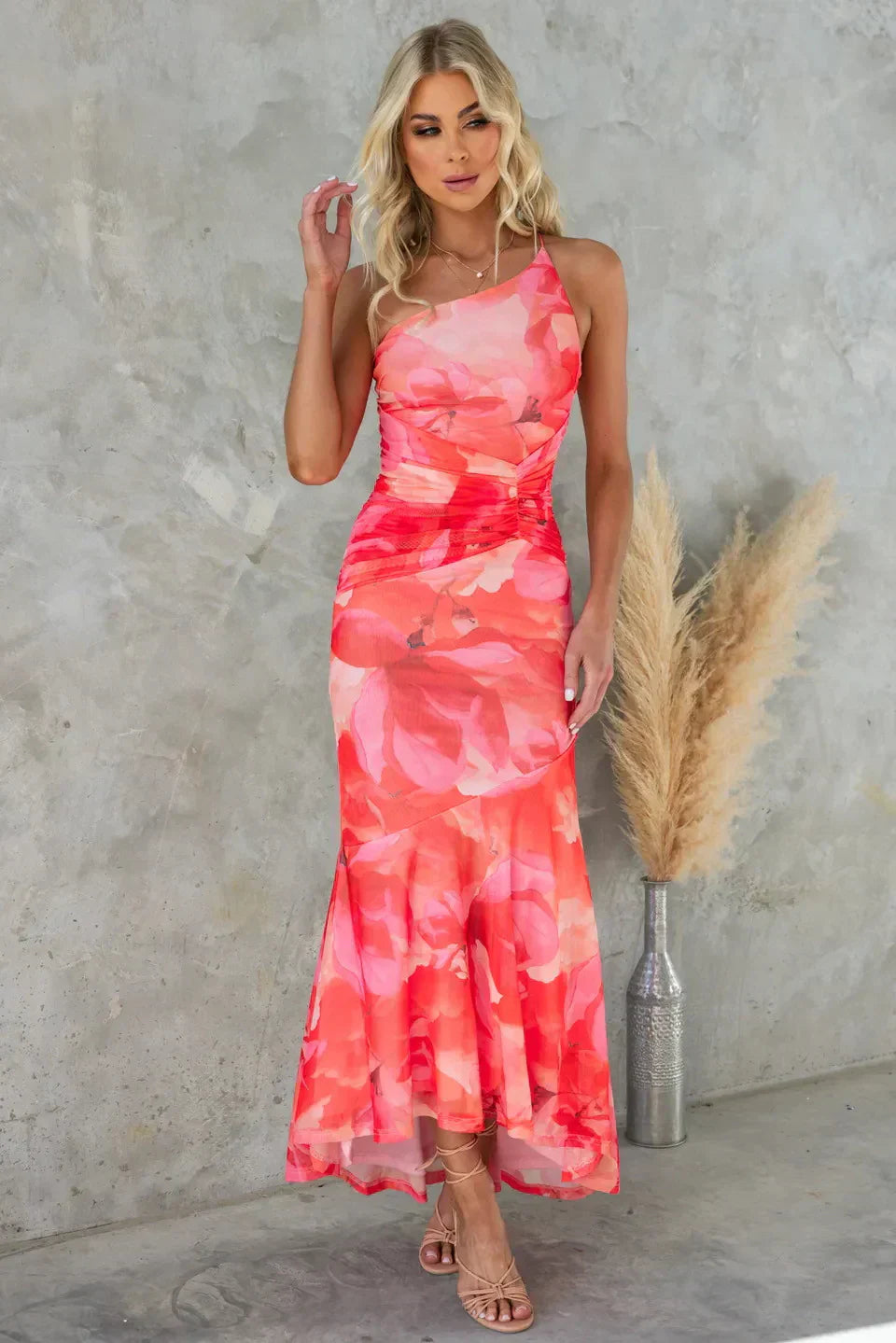Elegant Floral Midi Dress for Effortless Style