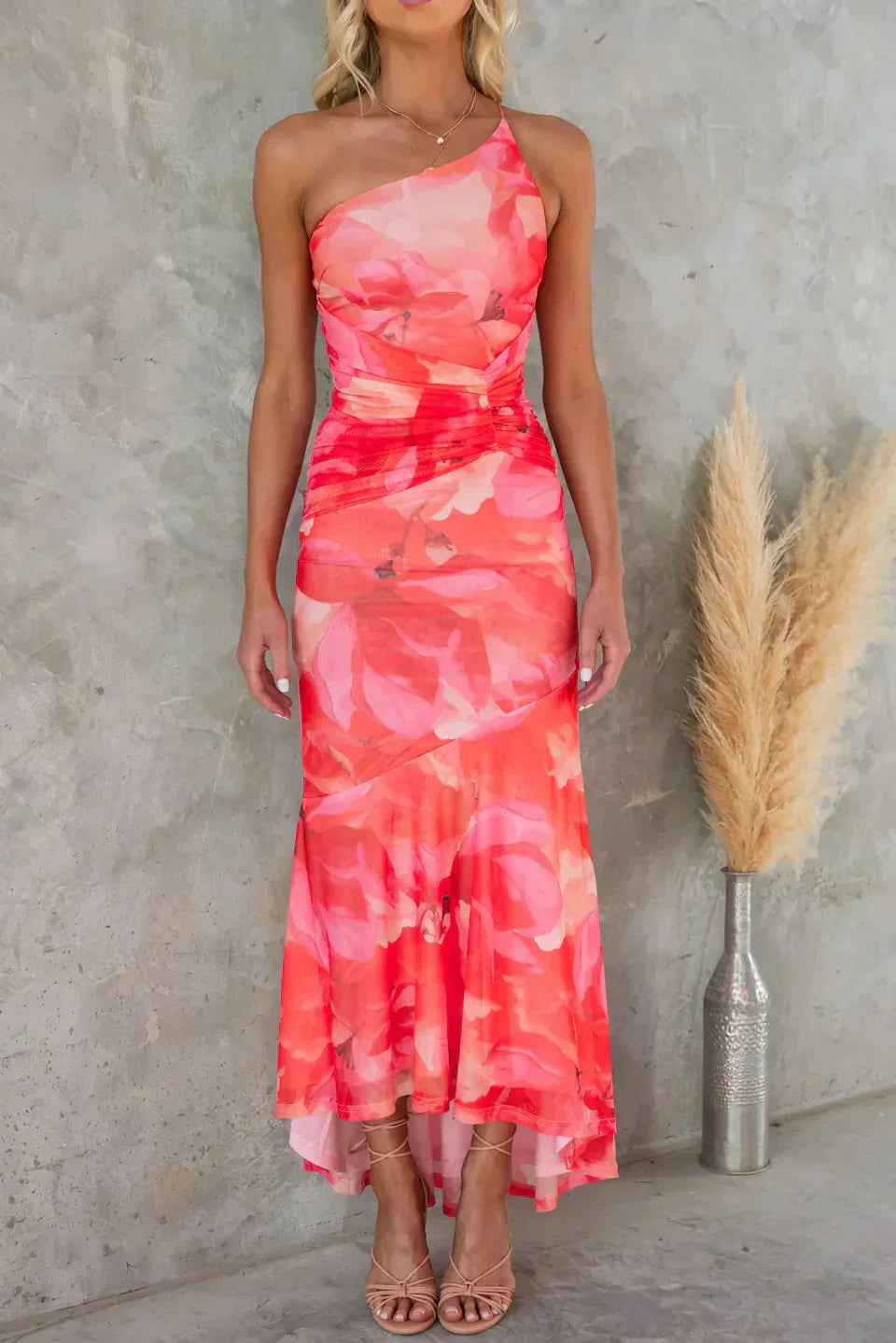 Elegant Floral Midi Dress for Effortless Style