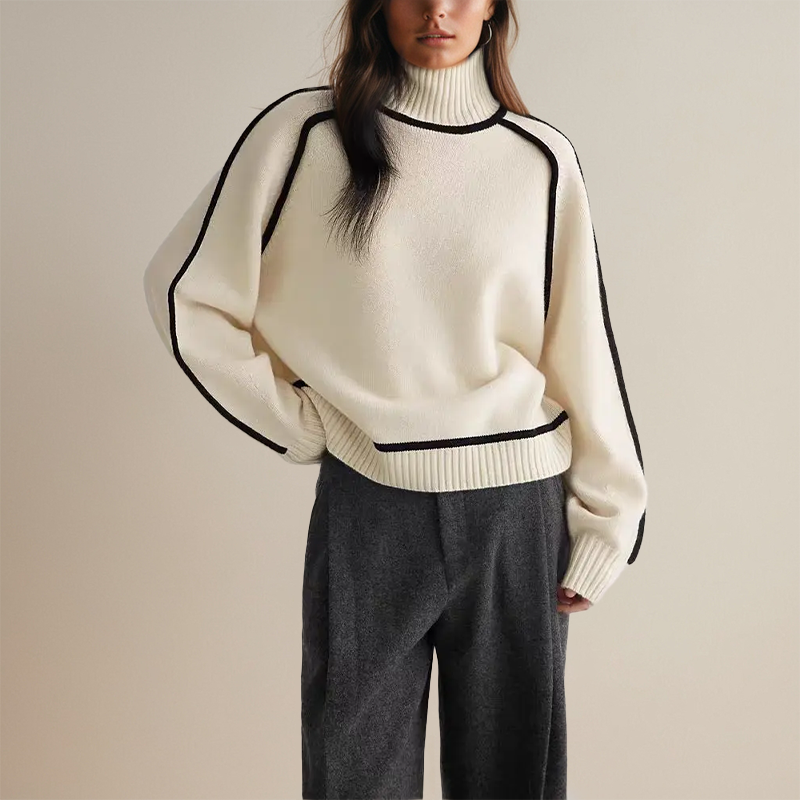 Emilie Turtleneck Sweater – Soft, Warm Knitwear
