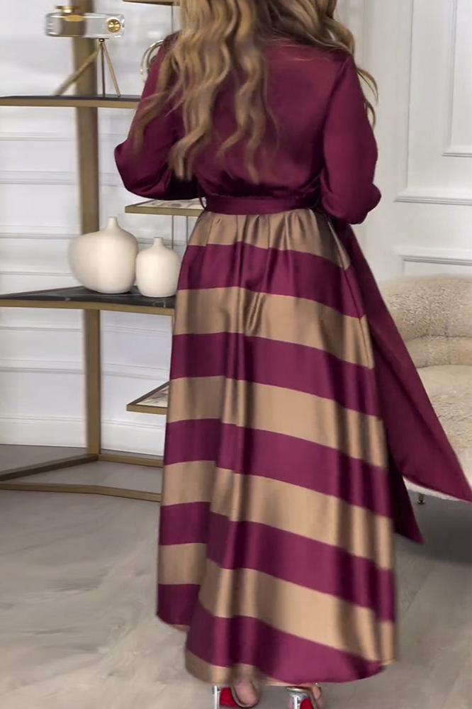 Elegant Two-Piece Effect Dress in Vienna Style