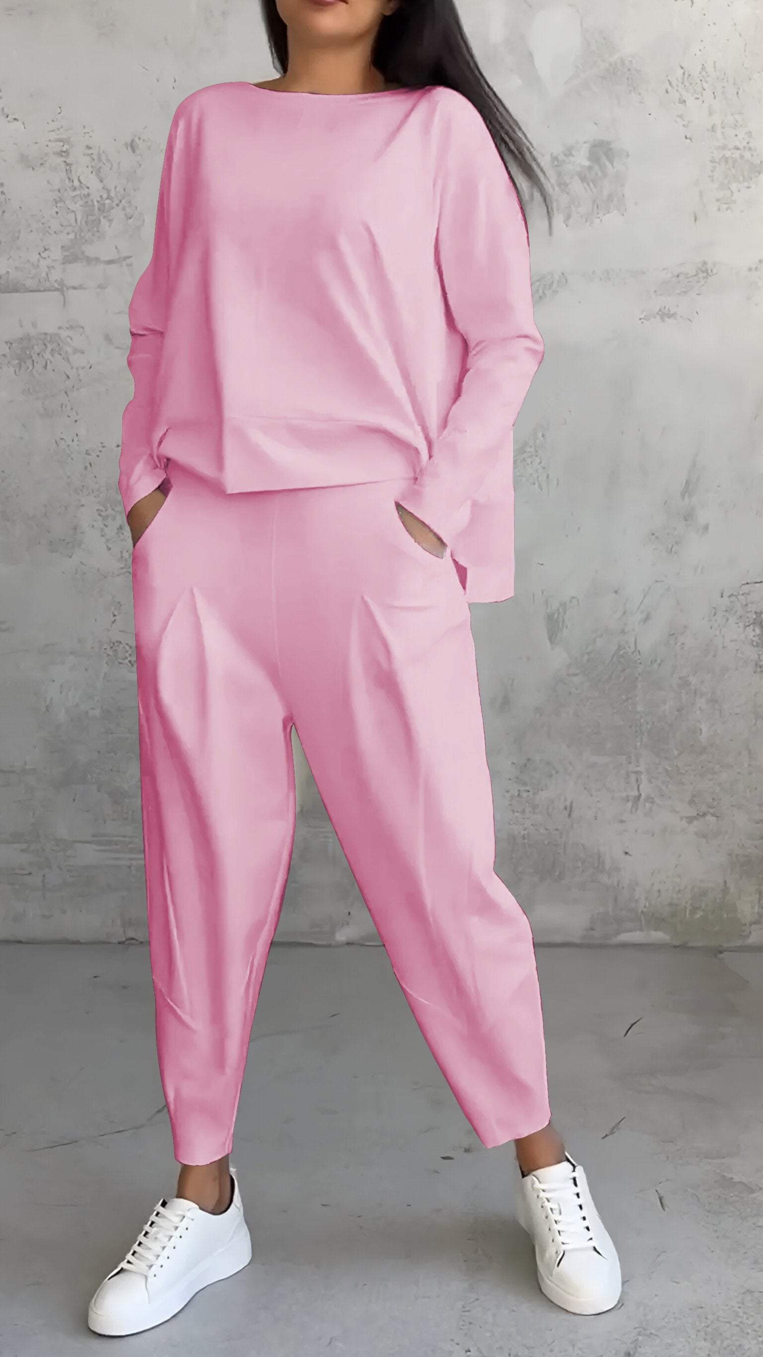 Trouser and Long Sleeve Set for Comfortable Everyday Wear