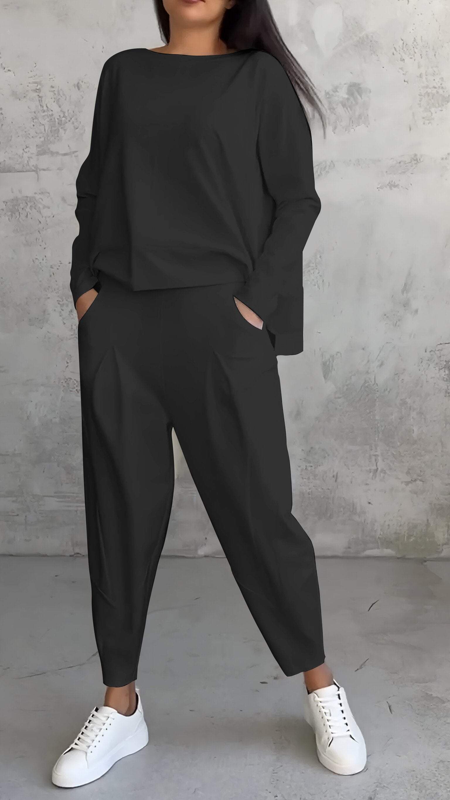 Trouser and Long Sleeve Set for Comfortable Everyday Wear
