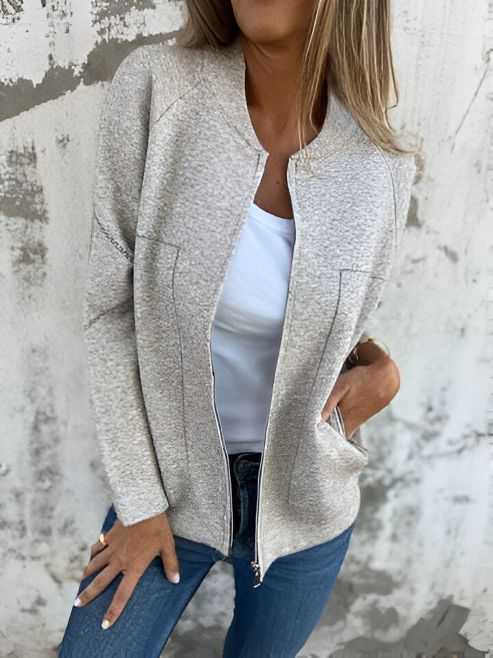 Silvie Zip Jacket with Pocket for Versatile Styling