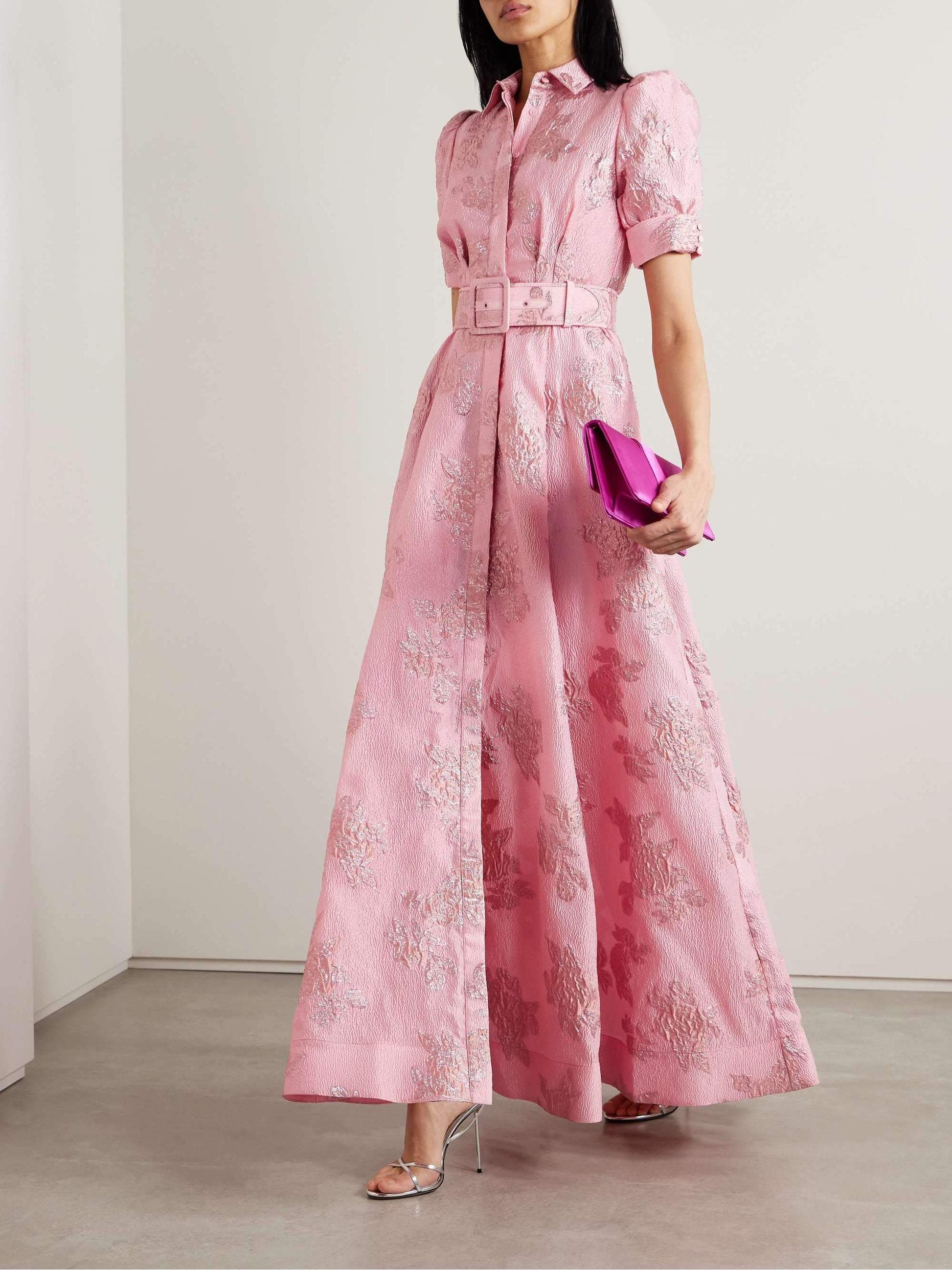 Elegant Dress with Chic Puff Sleeves