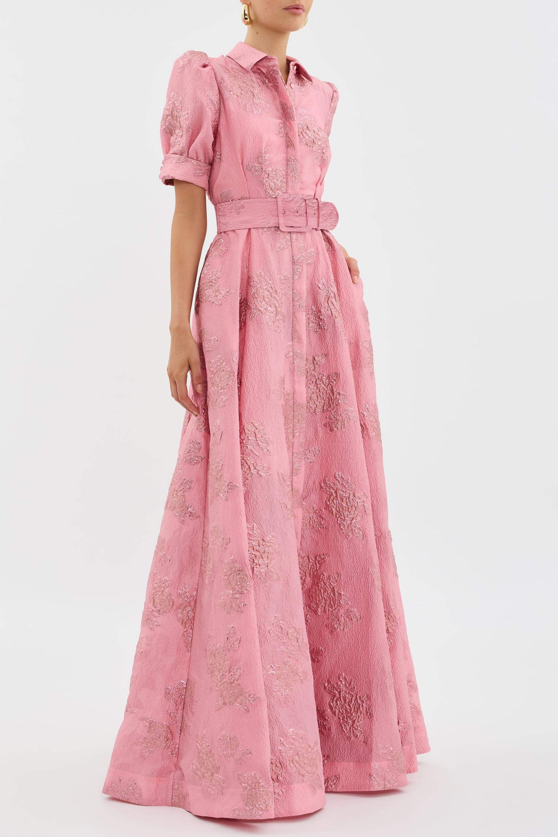 Elegant Dress with Chic Puff Sleeves